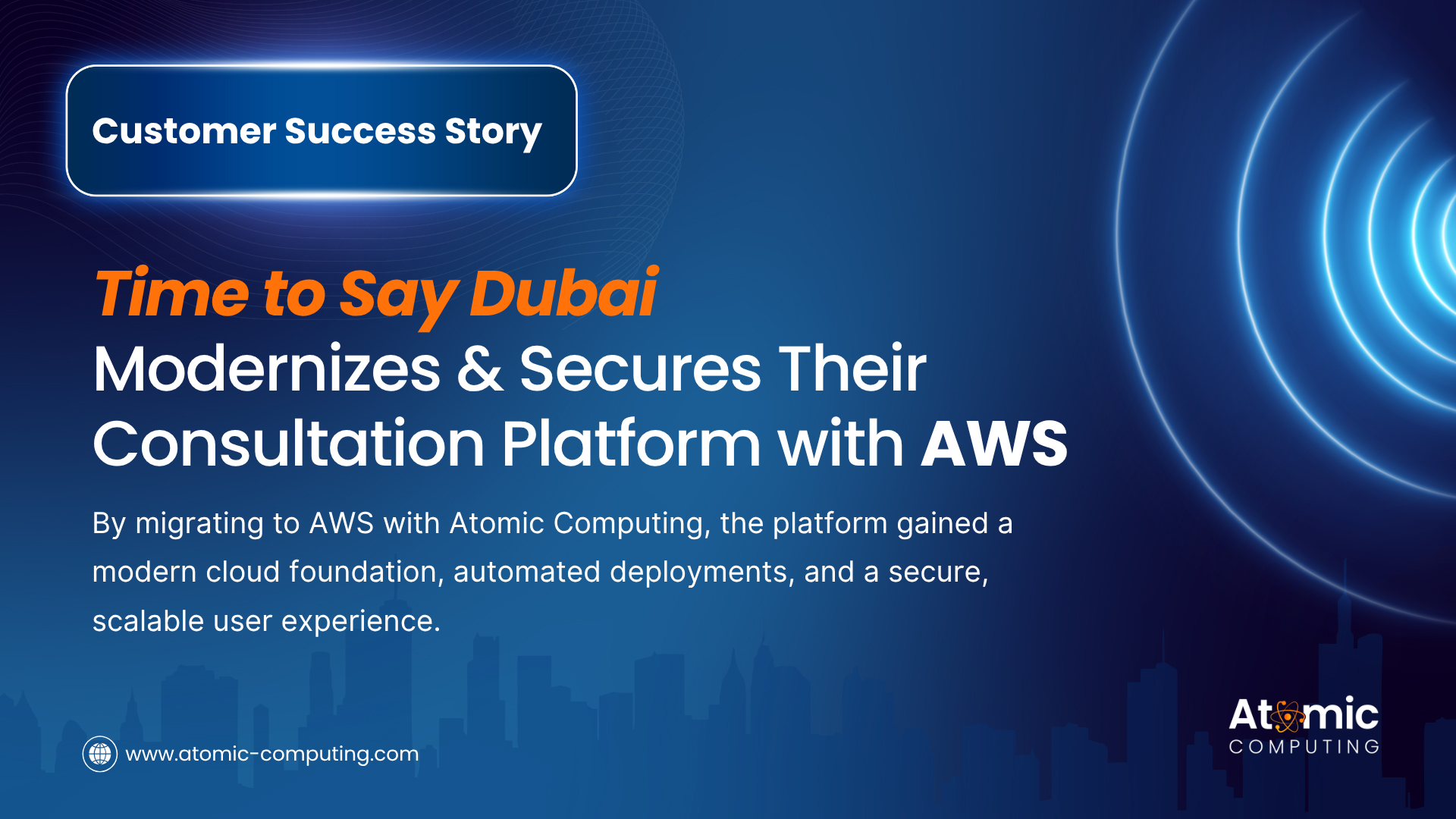 Customer Case Study: Time to Say Dubai Modernizes and Secures Their Consultation Platform with AWS