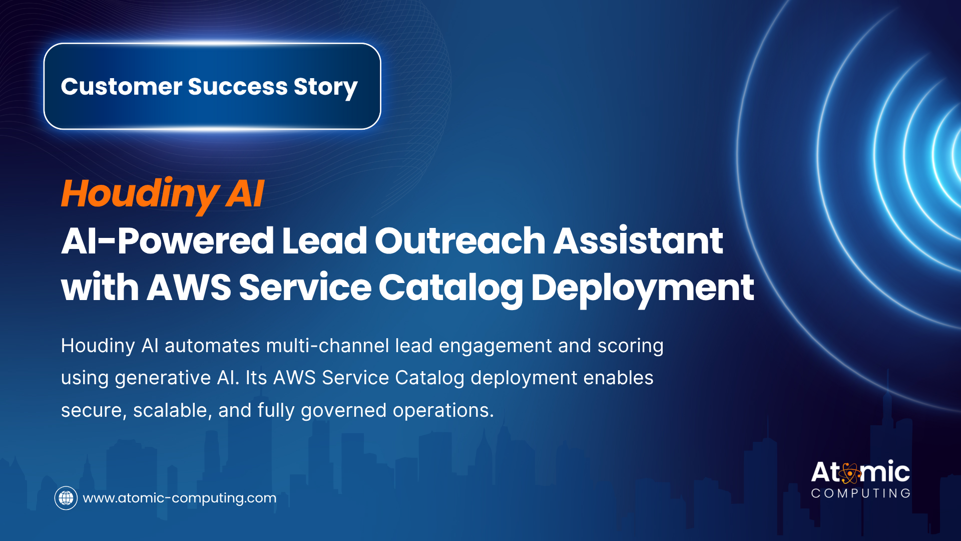 Customer Case Study: Houdiny AI – AI-Powered Lead Outreach Assistant with AWS Service Catalog Deployment