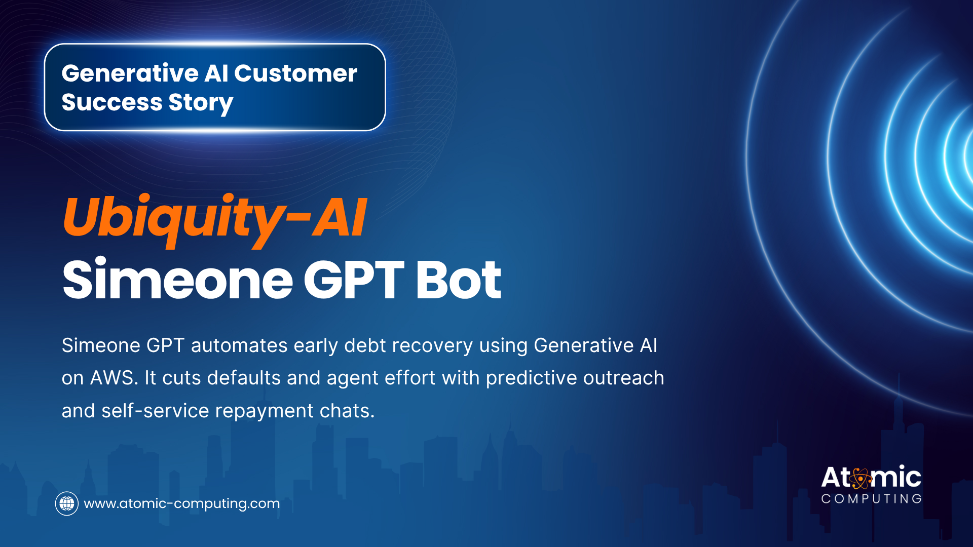 Generative AI Customer Example: Ubiquity-AI – Simeone GPT Bot