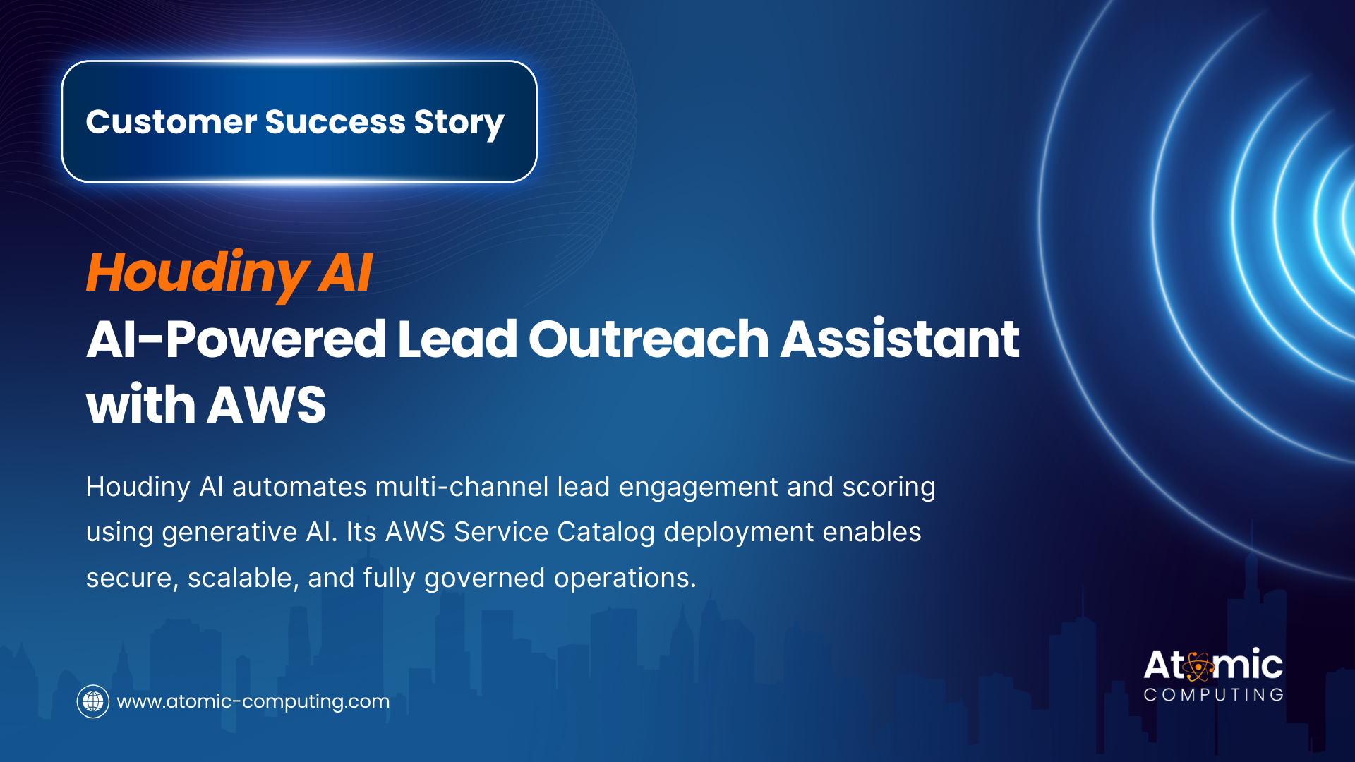 Customer Case Study: Houdiny AI – AI-Powered Lead Outreach Assistant with AWS Service Catalog Deployment