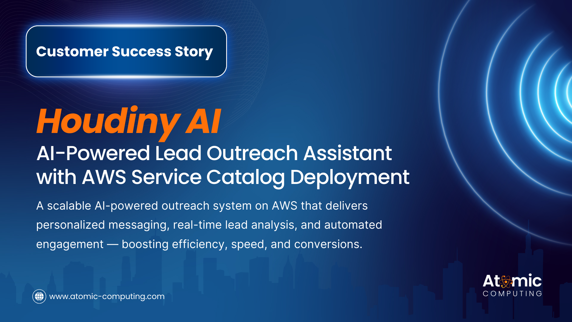 Customer Case Study: Houdiny AI – AI-Powered Lead Outreach Assistant with AWS Service Catalog Deployment