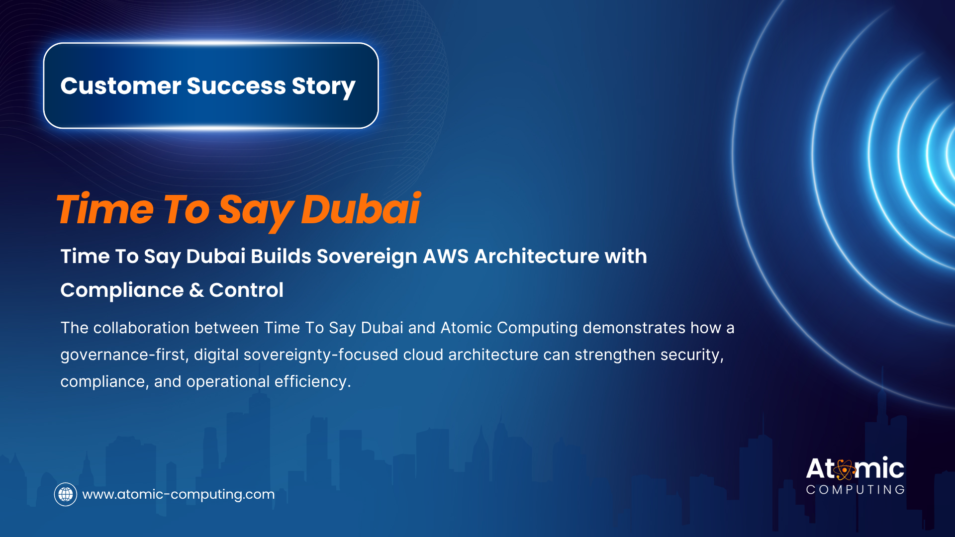 Time-To-Say Dubai Achieves Sovereign-Ready Architecture on AWS: Data Residency, Egress Control, and Continuous Compliance